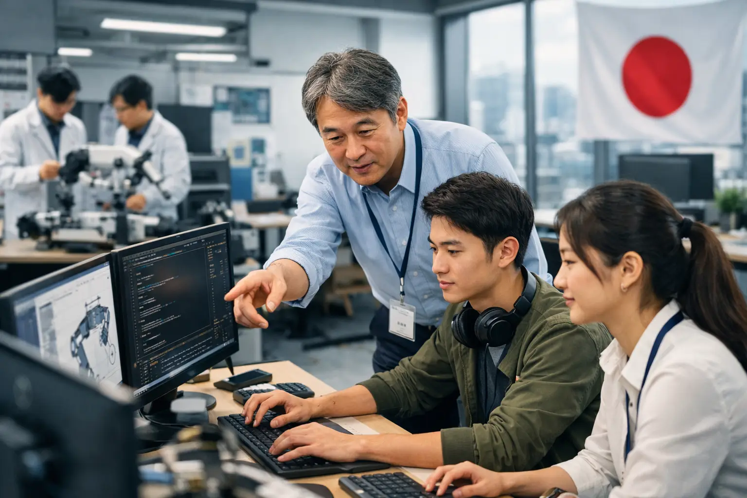 建設現場で働く人材