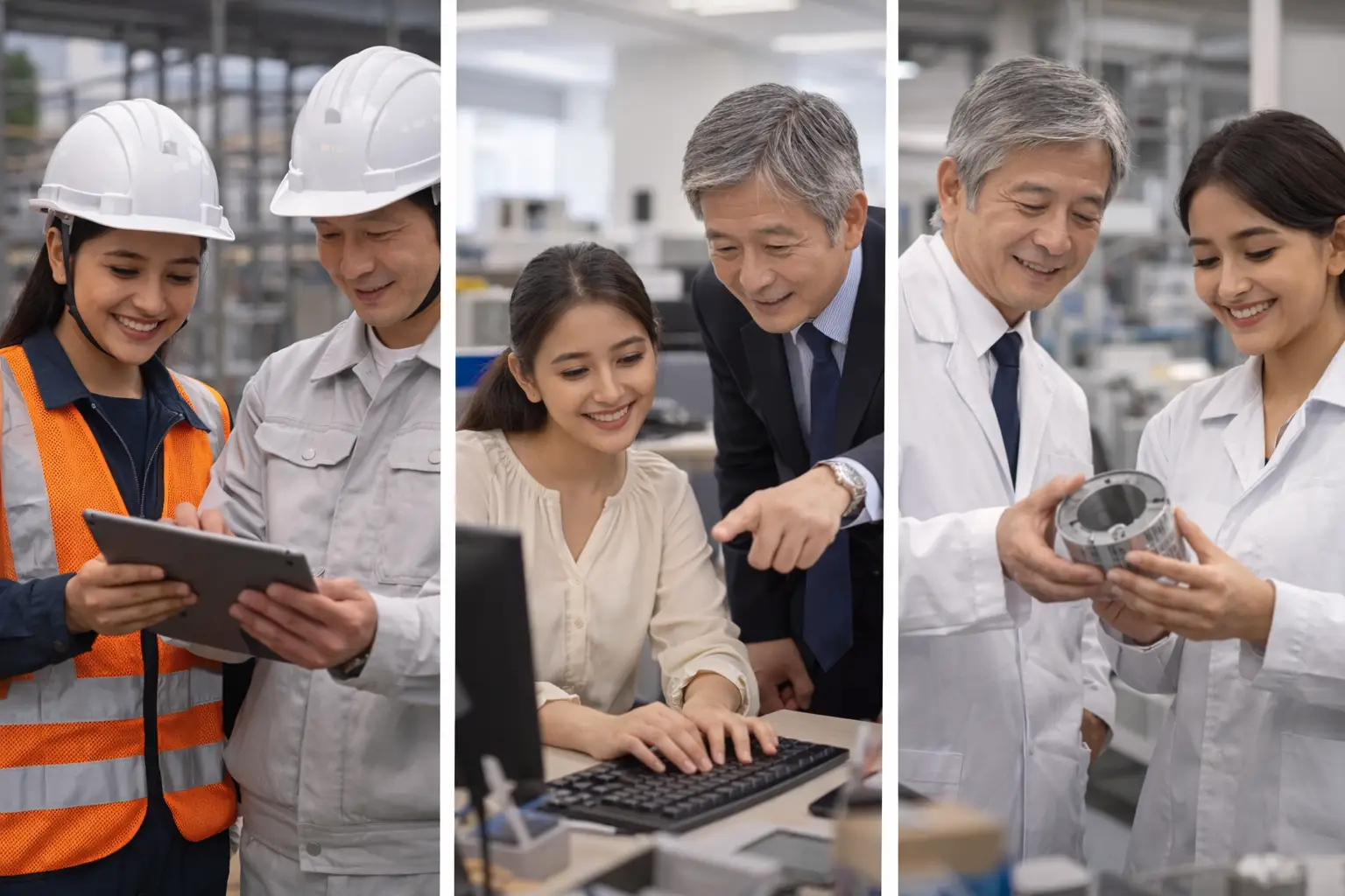 オフィスで打ち合わせを行うチーム